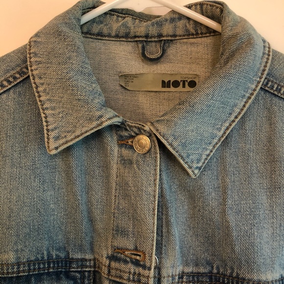 Topshop vintage jean jacket Moto - Picture 4 of 6